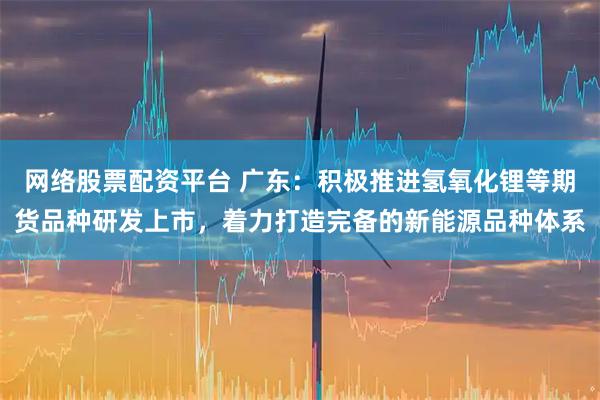 网络股票配资平台 广东：积极推进氢氧化锂等期货品种研发上市，着力打造完备的新能源品种体系